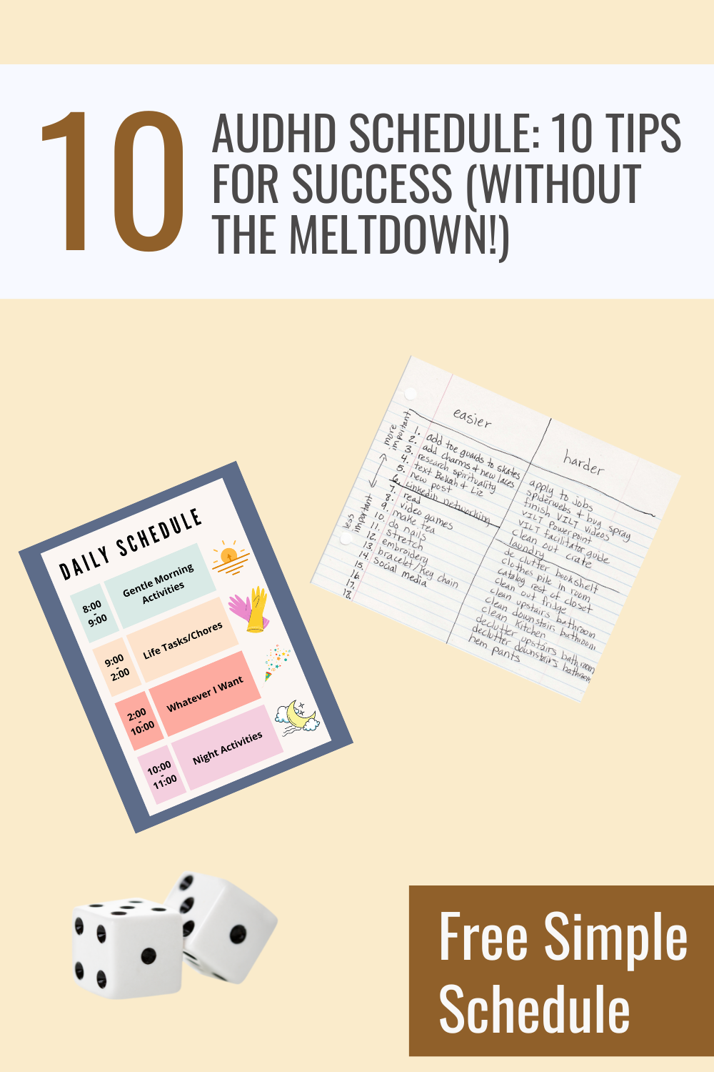 AuDHD Schedule: 10 Tips for Success (Without the Meltdown!)